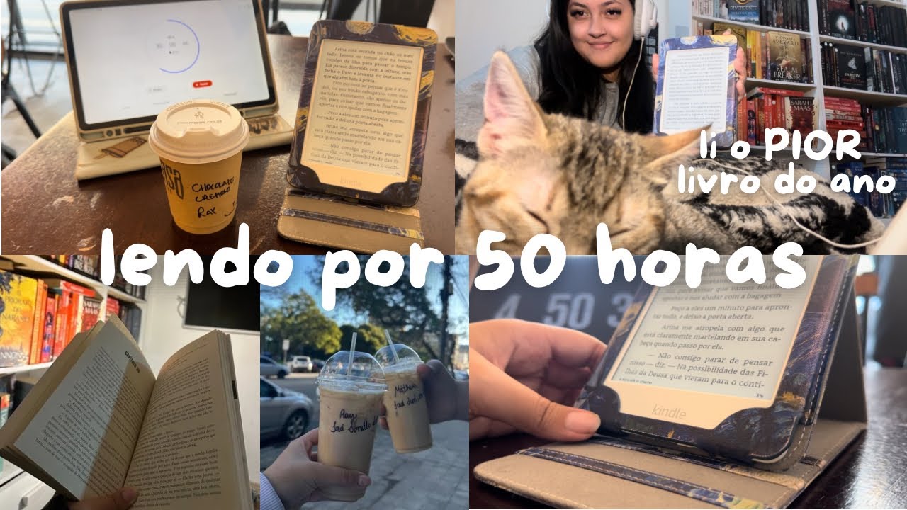 Li por 50 horas para comemorar os 50 mil inscritos✨| Maratona de leitura📚