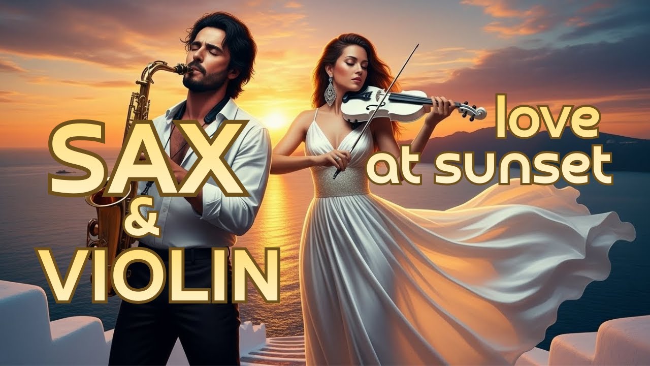Slow Romantic Violin&Sax Duet.Cinematic Love Theme/Медленный романтический дуэт скрипки и саксофона