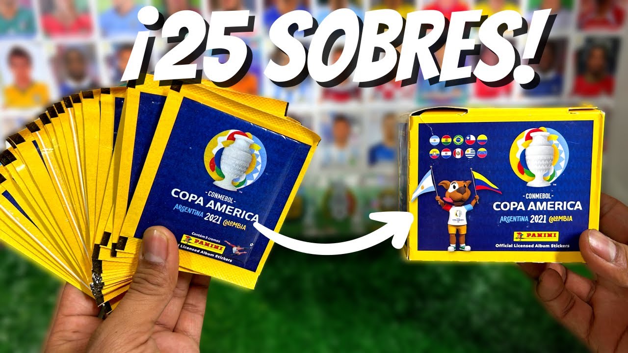 ABRIENDO *25 SOBRES* Panini Copa América 2021 Sticker Collection