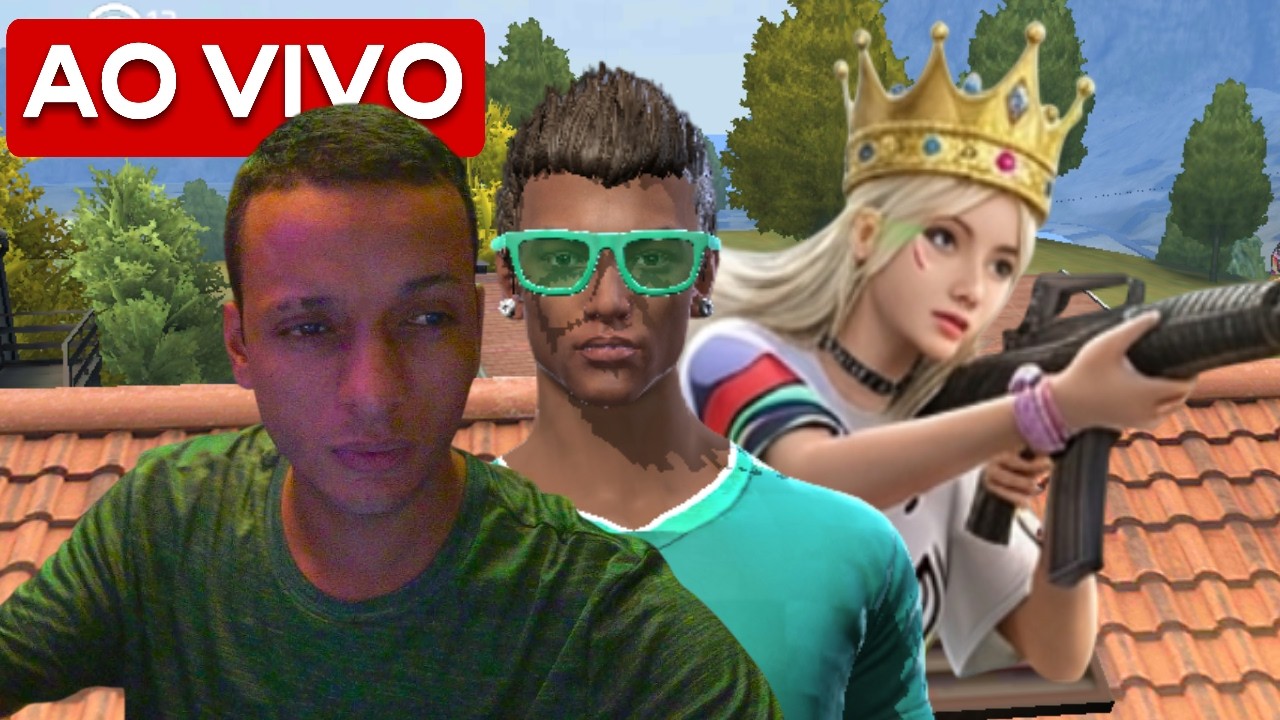 FF LIVE 🔥 DOMINGÃO DO RUSHADÃO SUBIDÃO DE CAPA NA RANKED 🔥 FURY ON