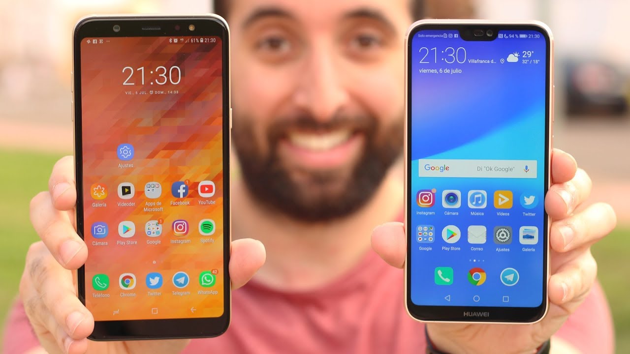 Huawei P20 LITE vs Galaxy A6 PLUS, ¡COMPARATIVA!