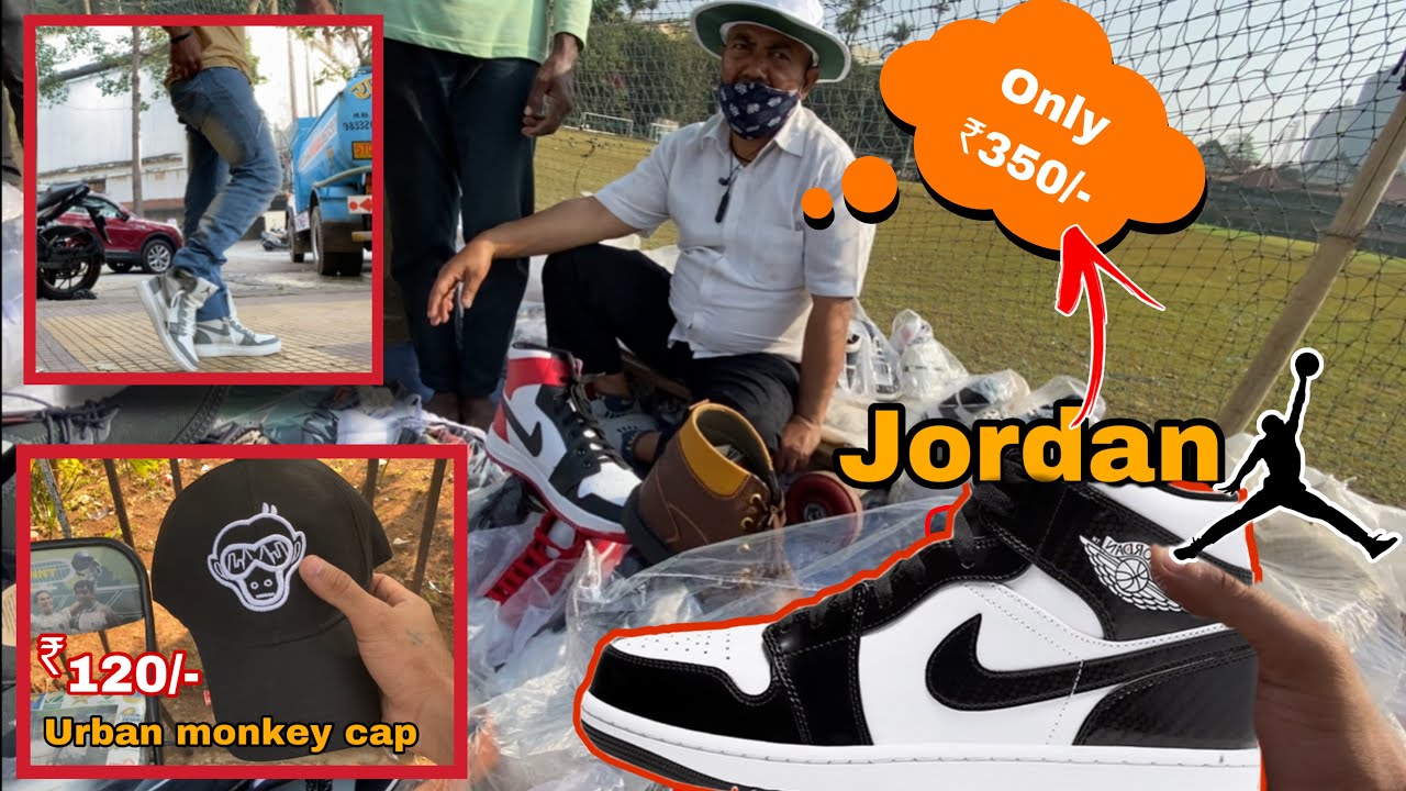Jordan shoes only Rs350/- 😱 in cheap rate || Mumbai fashion street || yashombale || vlog6