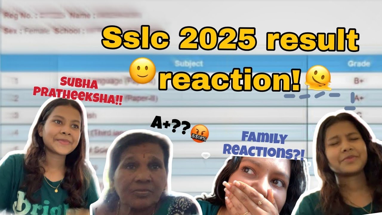 🥺My sslc 2025 results!!😭🫤family reaction!!full A+??