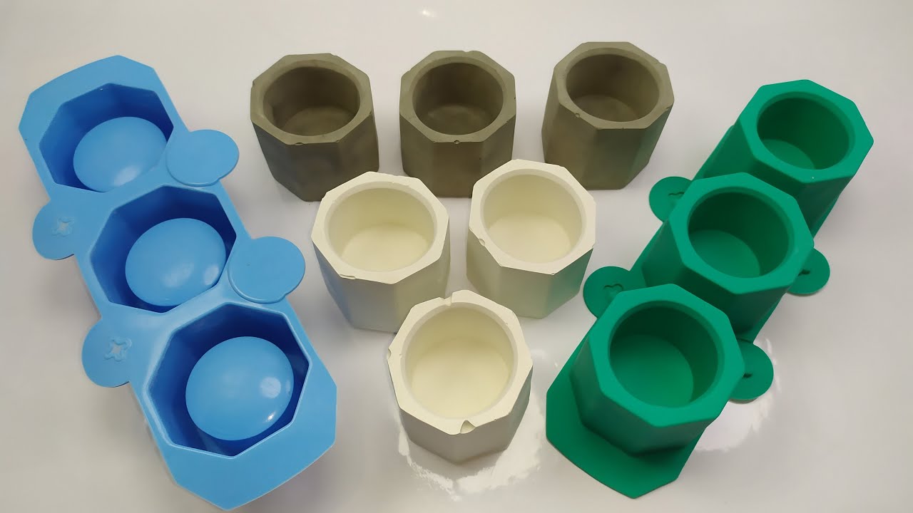 قوالب سيليكون إبداعية للإسمنت و الجبس  Silicone Mold Creative Geometric Polygonal Concrete