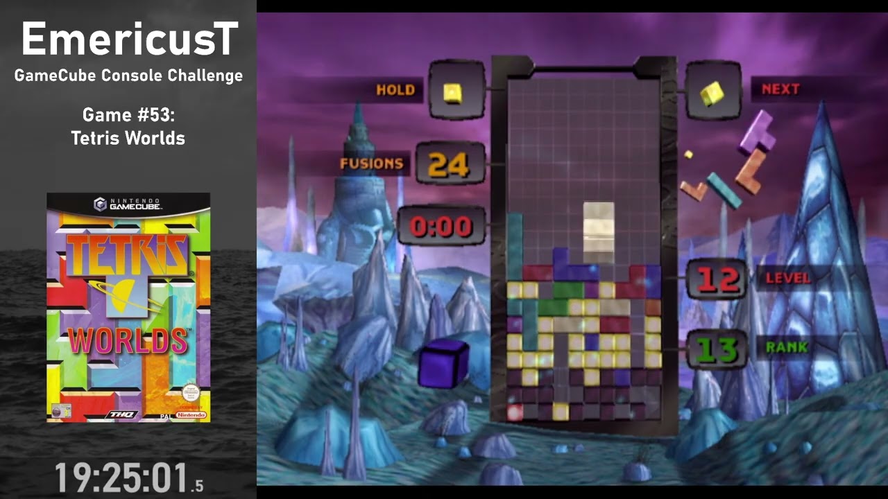 Beating Every GameCube Game - Tetris Worlds (100%) - Part 3/3 (Game 53)