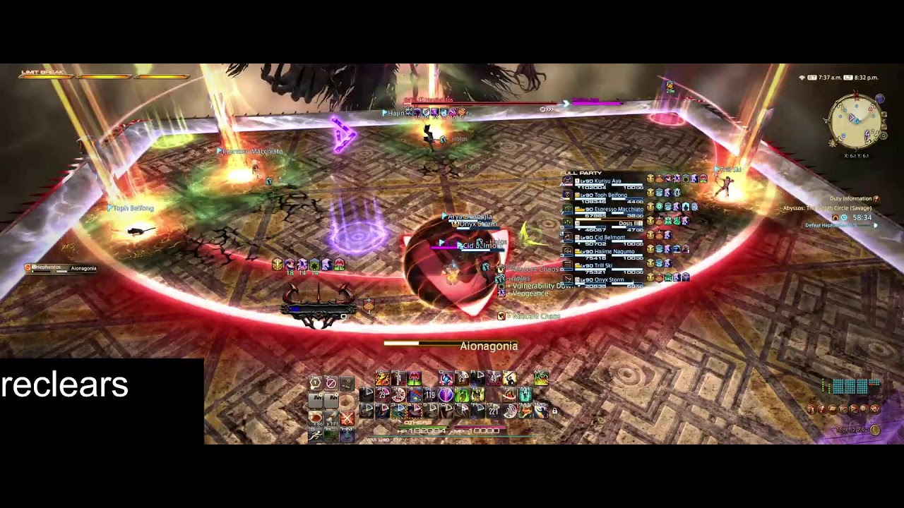 Pandemonium Abyssos prog - reclears