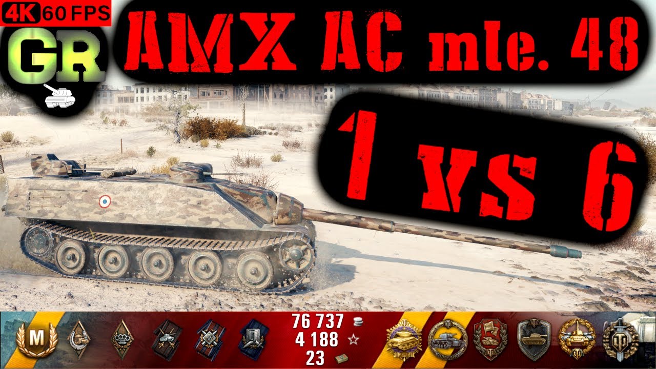 World of Tanks AMX AC mle. 48 Replay - 11 Kills 6K DMG(Patch 1.4.0)