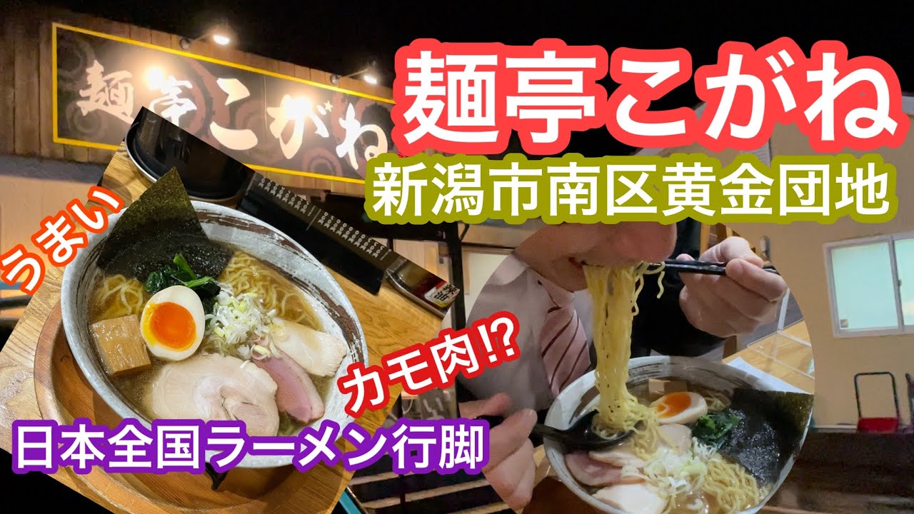 2021年11月26日 麺亭こがね ラーメン行脚 新潟市南区