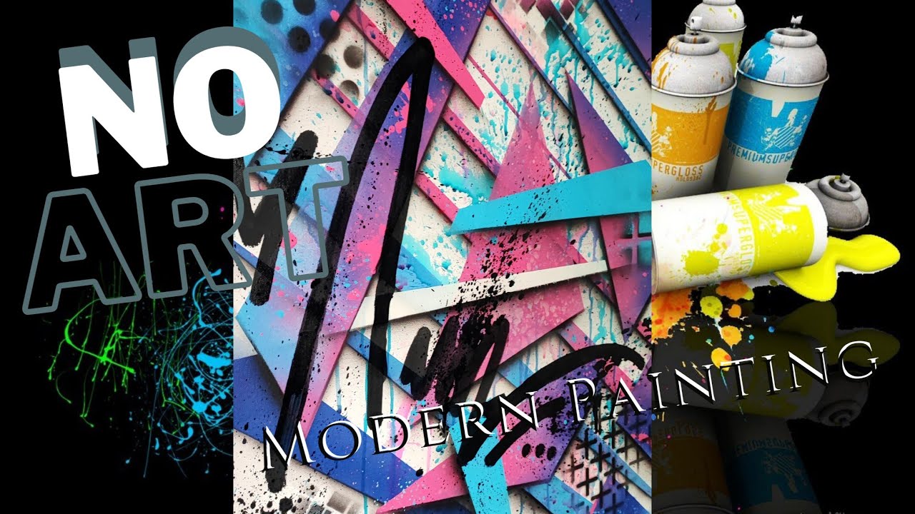 Easy Abstract Painting Demo / Moderne Malerei /Abstrakte Kunst by 