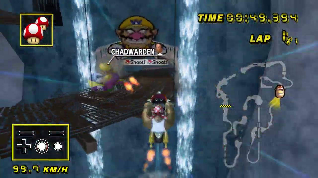 Mario Kart Wii CTGP: Glacier Mine (Gold Star) (2:14.353)