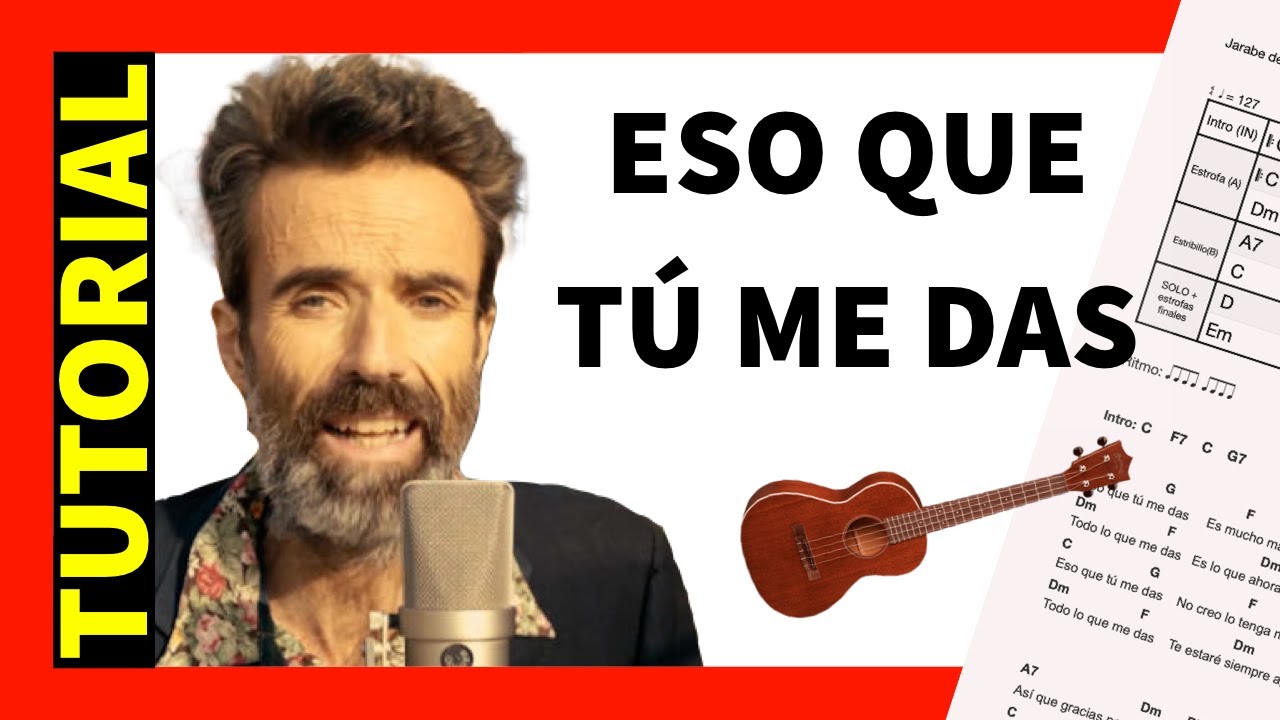 Cómo tocar ESO que Tú Me Das en UKELELE 😋 Jarabe de Palo [Tutorial de acordes + ritmo]