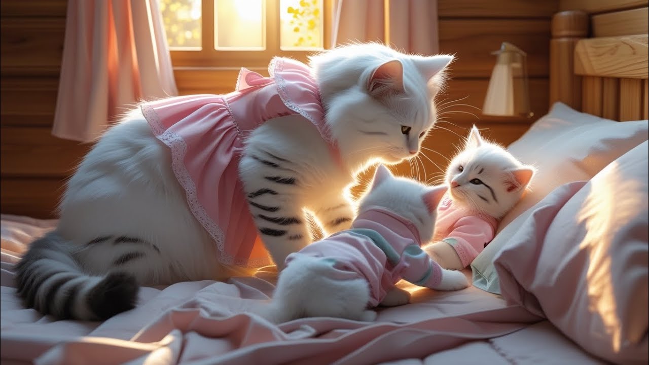 😻Cat Family’s Meow Café | Morning Moments & Meow Café Magic | Animation Story 🐾🥐☕🏘️