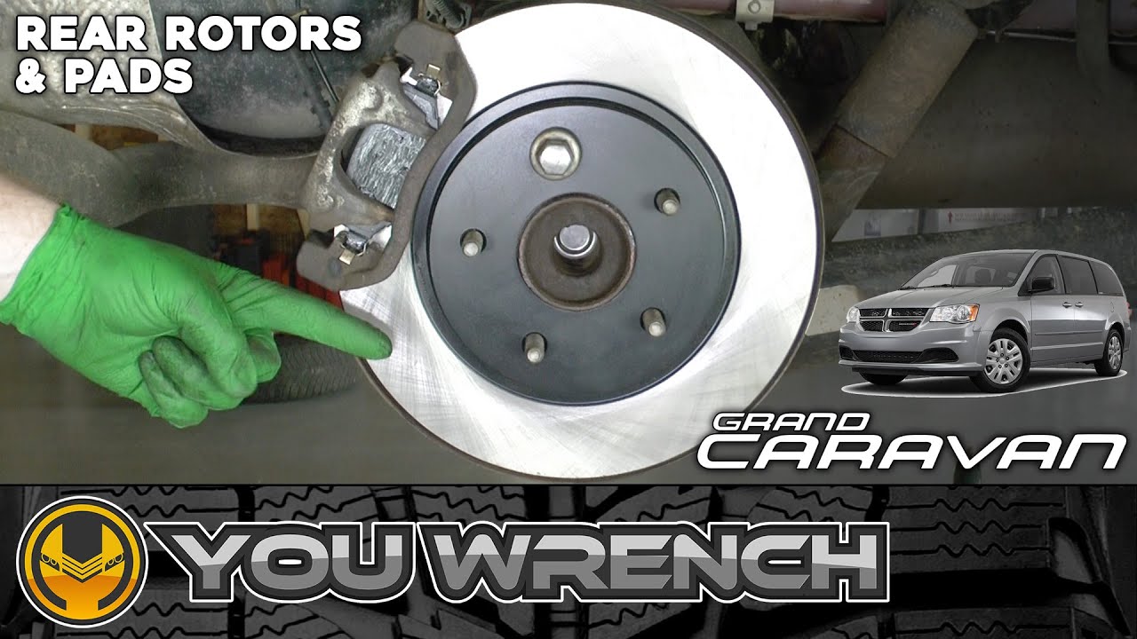 How to Change REAR Brake Rotors (Discs) and Pads  (Complete Guide) - DODGE GRAND CARAVAN 2008-2021