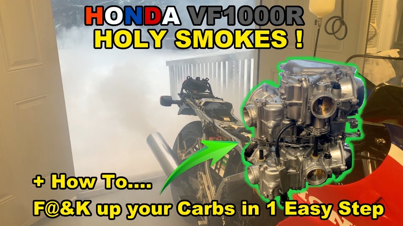 Honda VF1000R 1985 года — Часть 4 — Дым и КАК испортить карбюратор за 1 простой шаг