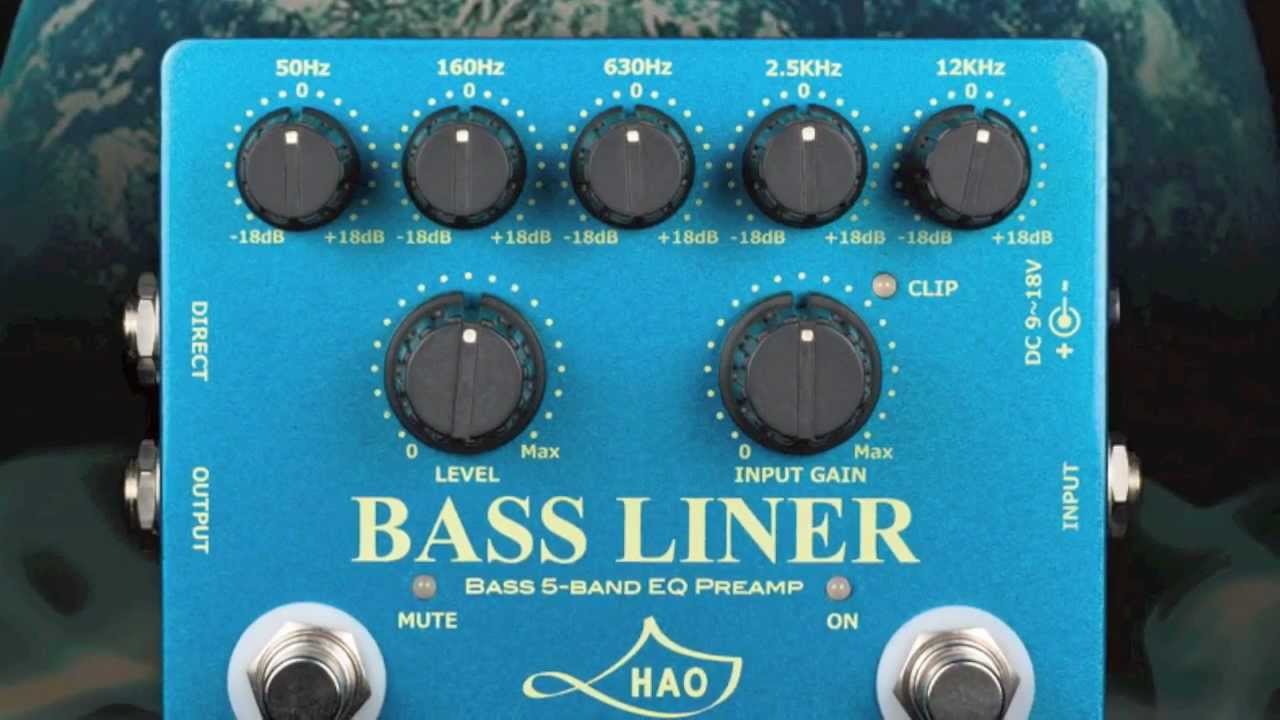 HAO Effects Pedals Bass Liner - Bass Preamp Pedal (Demo)