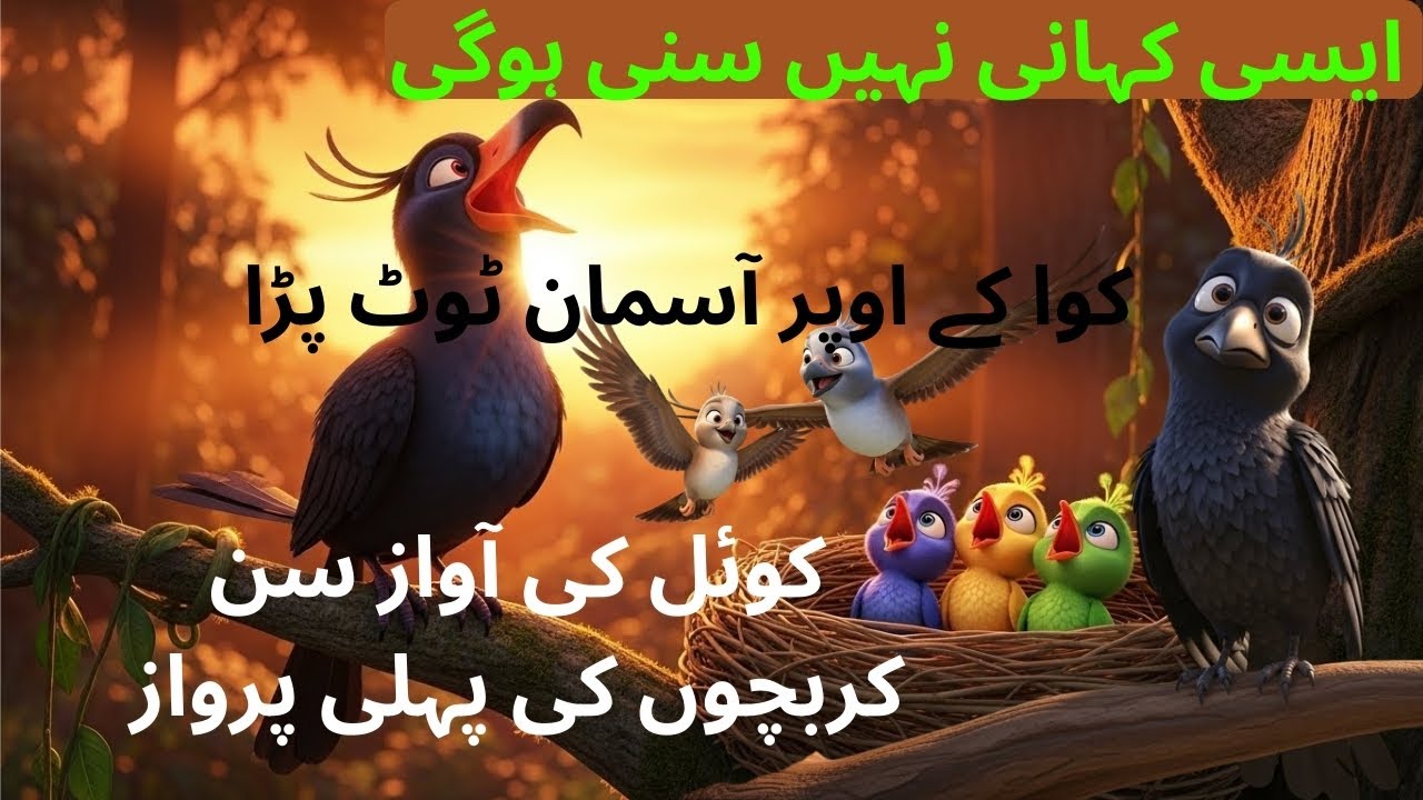 “کوئل کی کہانی: ماں کا پیار اور جنگل کی مہم | 3D کارٹون بچوں کی کہانی”