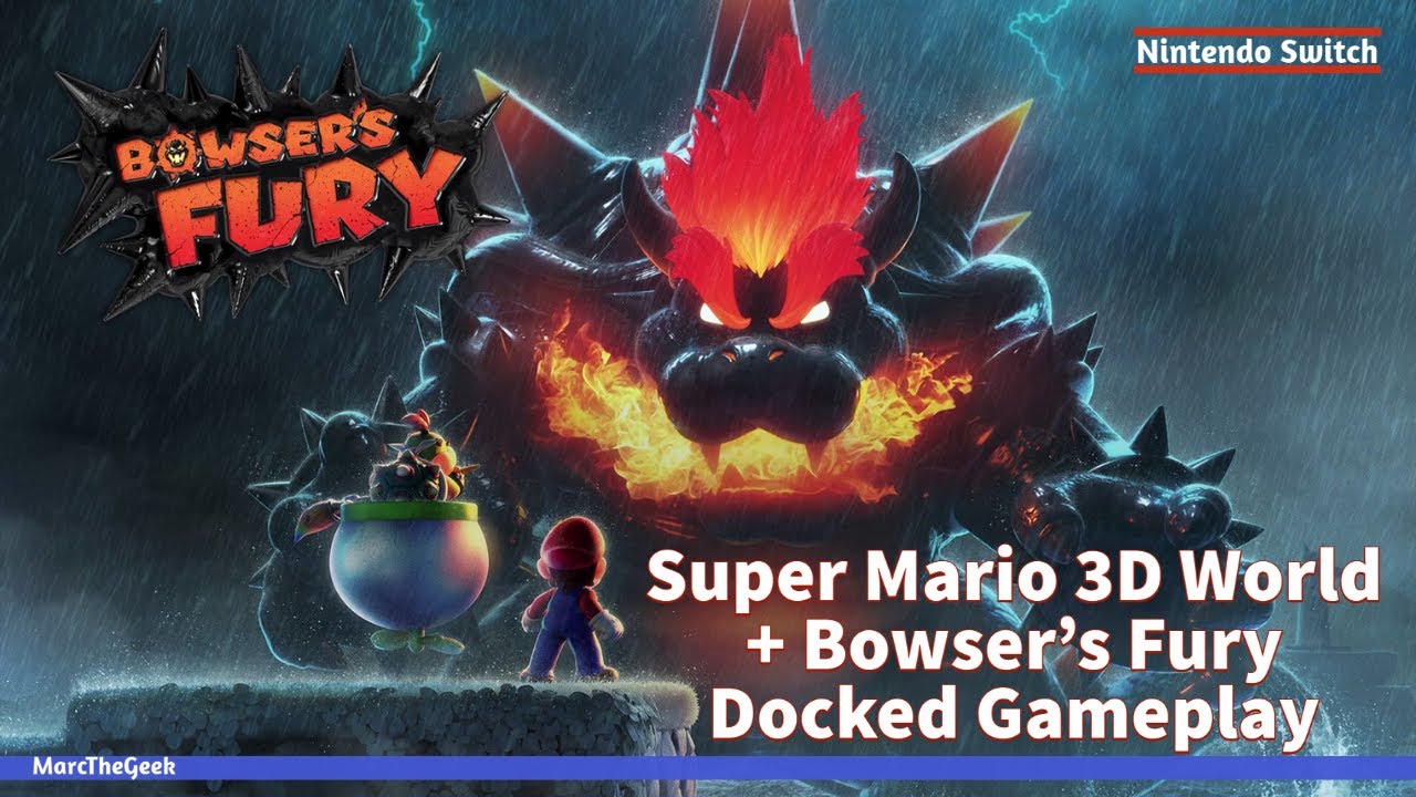 Игровой процесс Super Mario 3D World + Bowser's Fury в режиме Docked