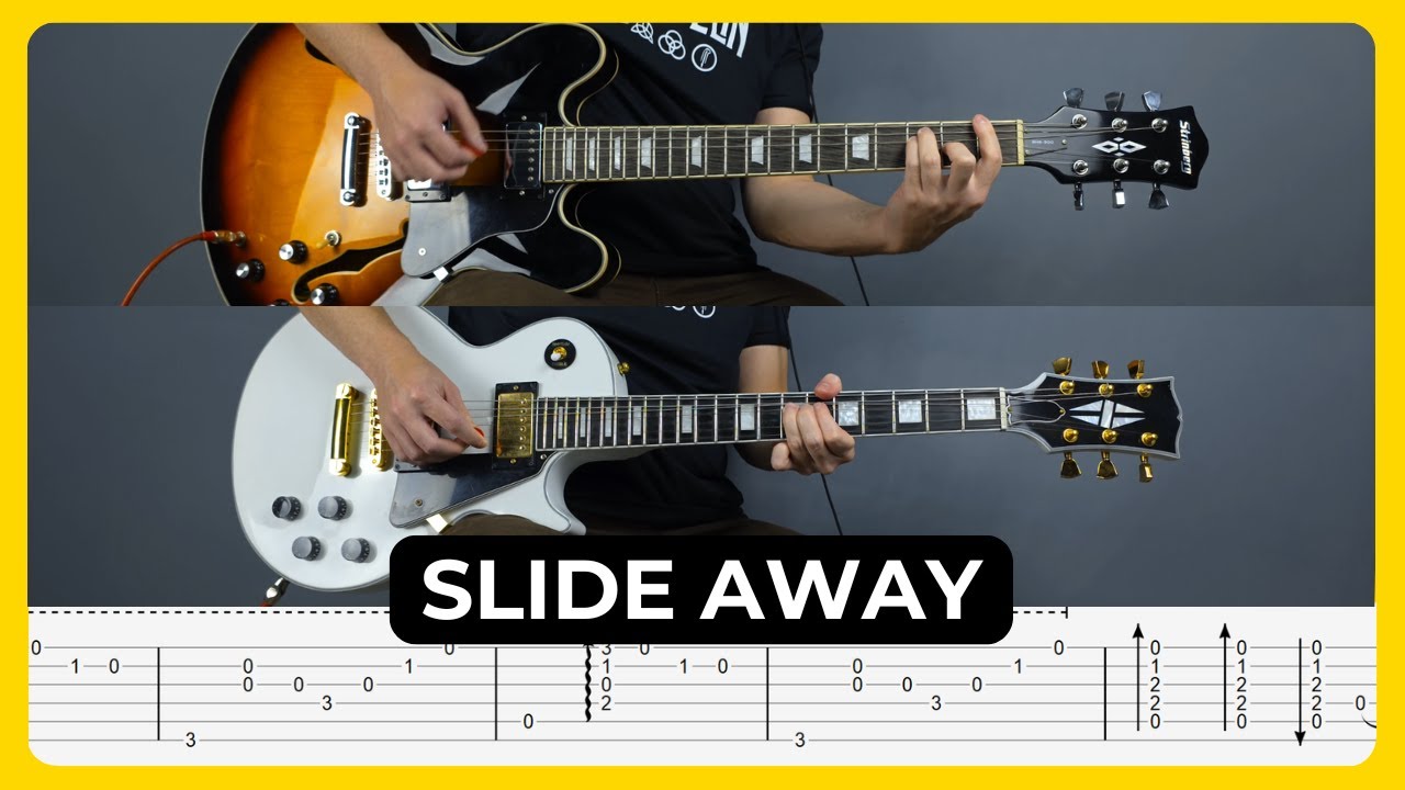 Slide Away  - Oasis | Tabs | Guitar Lesson | Cover | Tutorial | Solo | All Guitar Parts