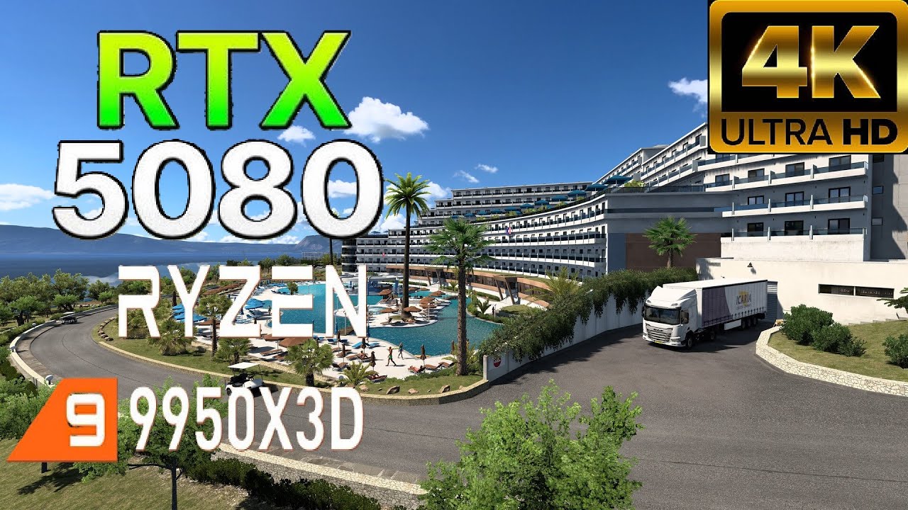 Euro Truck Simulator 2 | 4K ULTRA | RTX 5080 | R9 9950X3D |