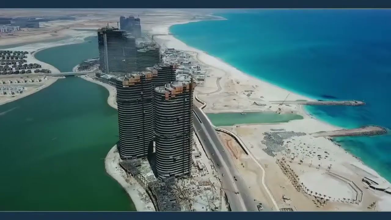 احدث تصوير لمدينة العلمين الجديدة ومشاريعها