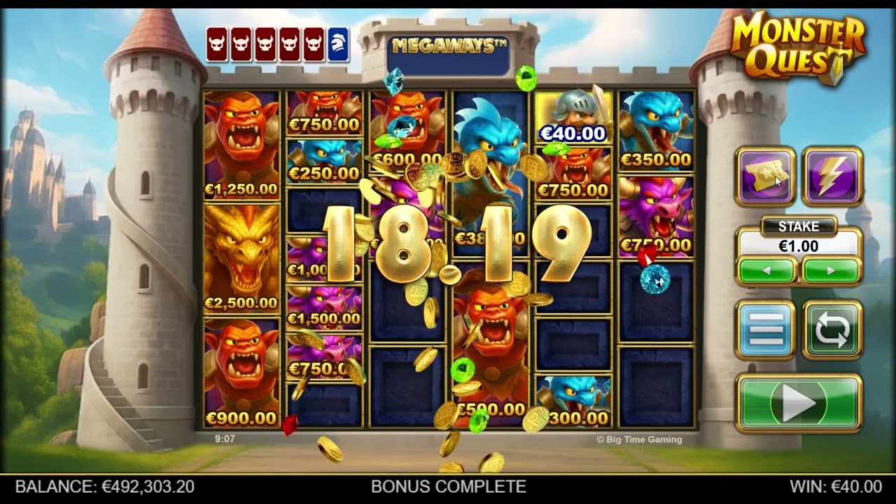 НОВИНКА!! Слот MONSTER QUEST от Big Time Gaming &mdash; игра и функции!