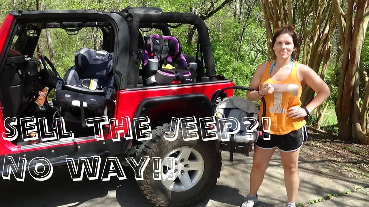Installing a child seat in a Jeep Wrangler