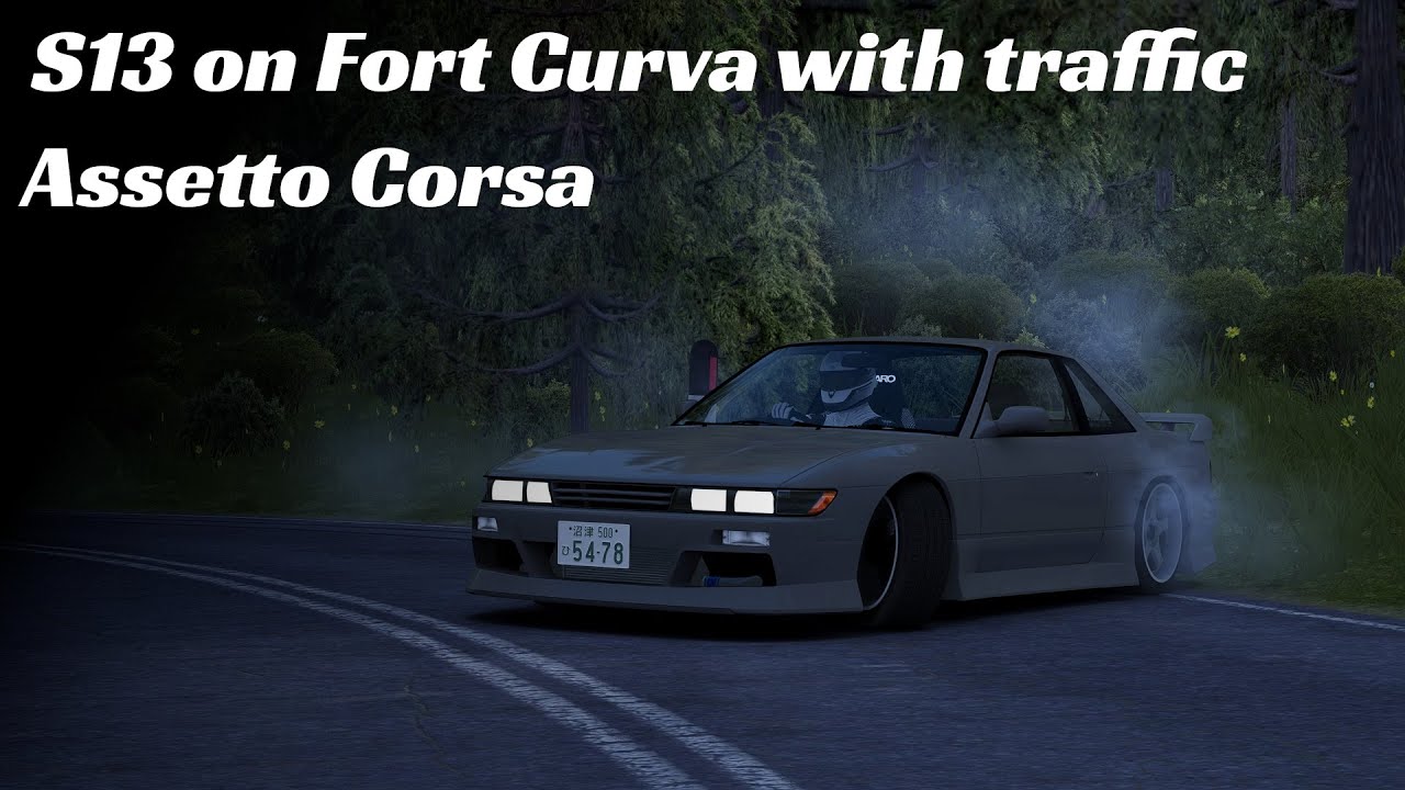 Assetto Corsa || S13 on Fort Curva with traffic