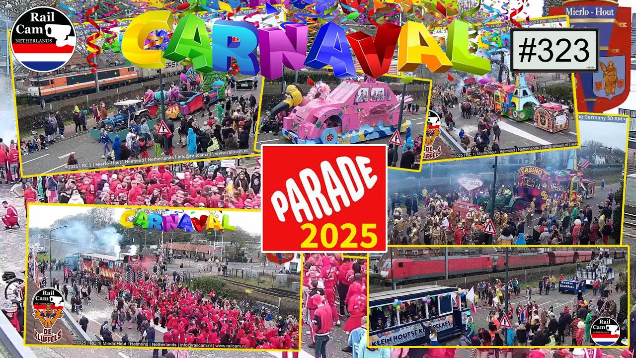 Carnival Parade Mierlo Hout 2025 Railcam 