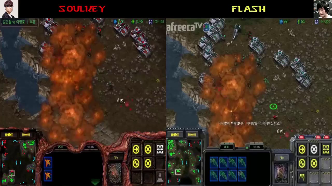 스타1 StarCraft Remastered 1:1 (DUEL FPVOD) Soulkey 김민철 (Z) vs Flash 이영호 (T) Fighting Spirit 투혼