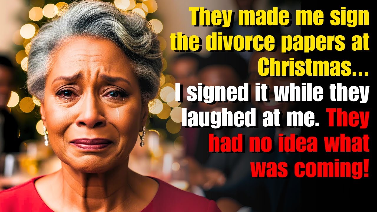 In Tears, I Signed the Divorce Papers at a Christmas Party — My Husband’s Entire Family Laughed