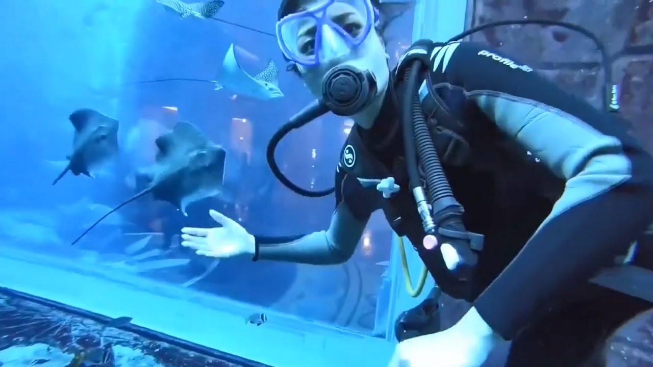 Female Diver is Diving with SCUBA PRO Neoprene Wetsuit