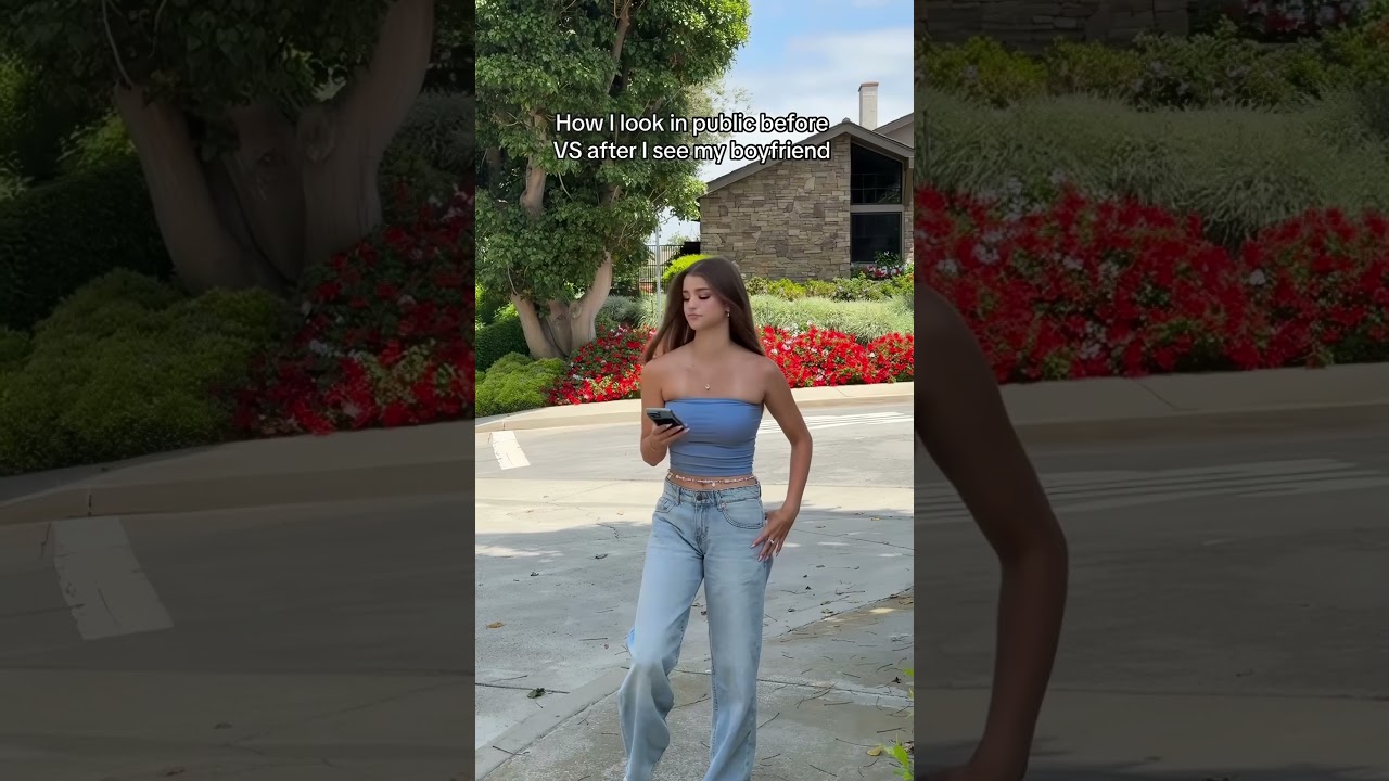 My wife before vs after seeing me❤️#couple #wife #foryou #love