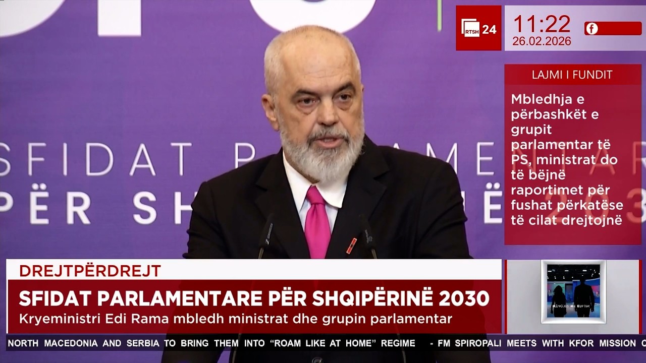 🔴 LIVE Sfidat parlamentare për Shqipërinë 2030, Rama mbledh ministrat dhe grupin e PS