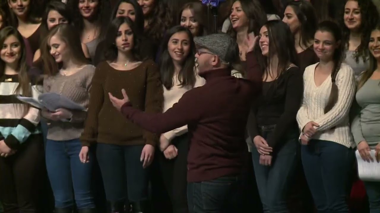 جوقة الفرح - المسرحية الغنائية بروفا الميلاد - دمشق 2017