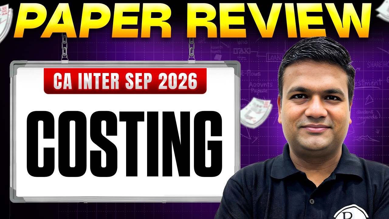 CA Inter Sep 2026 Costing Paper Review | Cost & Management Exam Analysis | CA Sunil Keswani