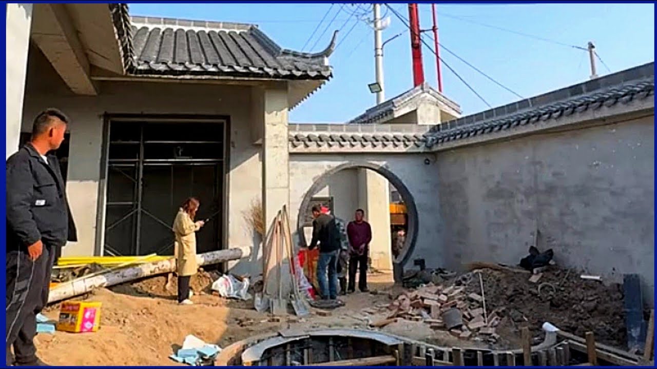 Skilled workers built this million dollar Chinese style house from start to finish