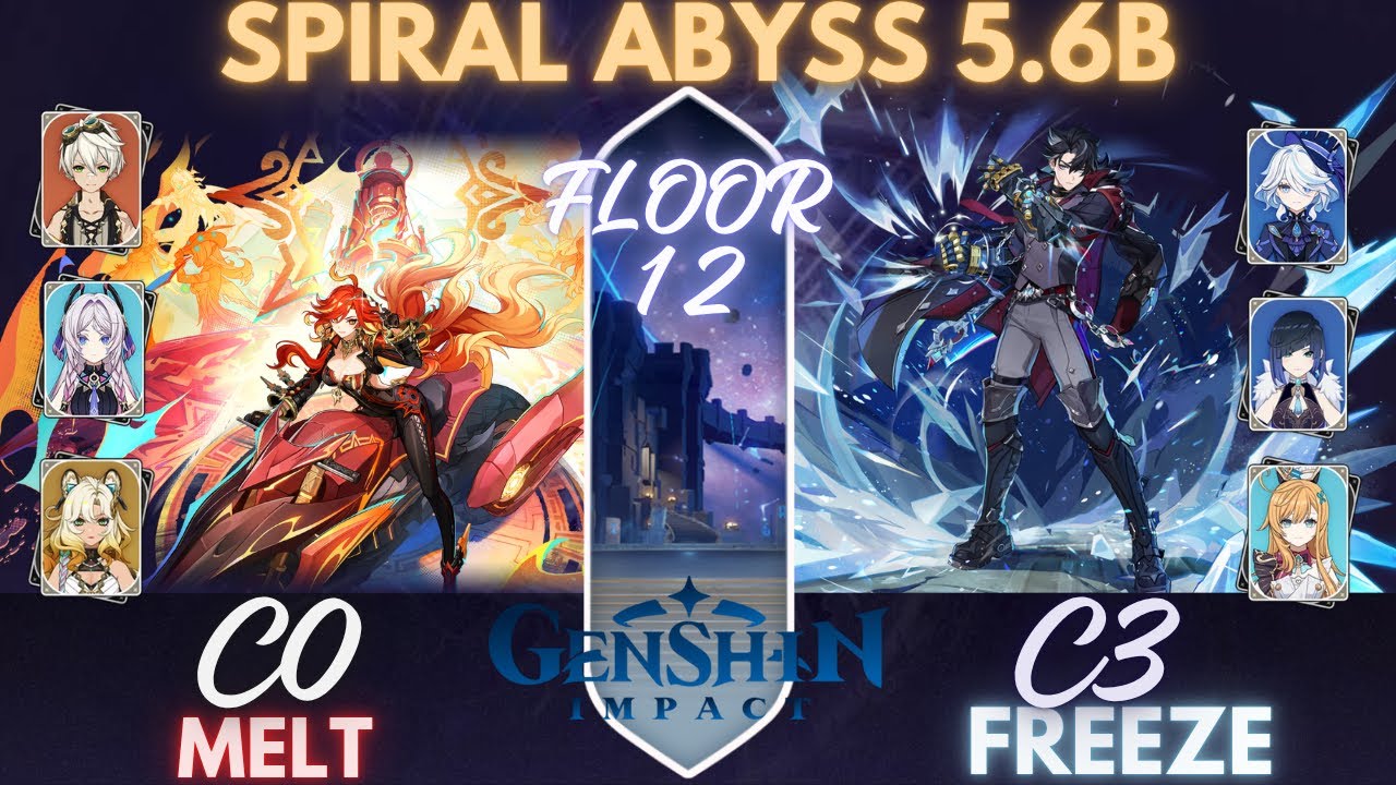 SPIRAL ABYSS 5.6/5.7 FLOOR 12 - C0 MAVUIKA & C3 WRIOTHESLEY - GENSHIN IMPACT