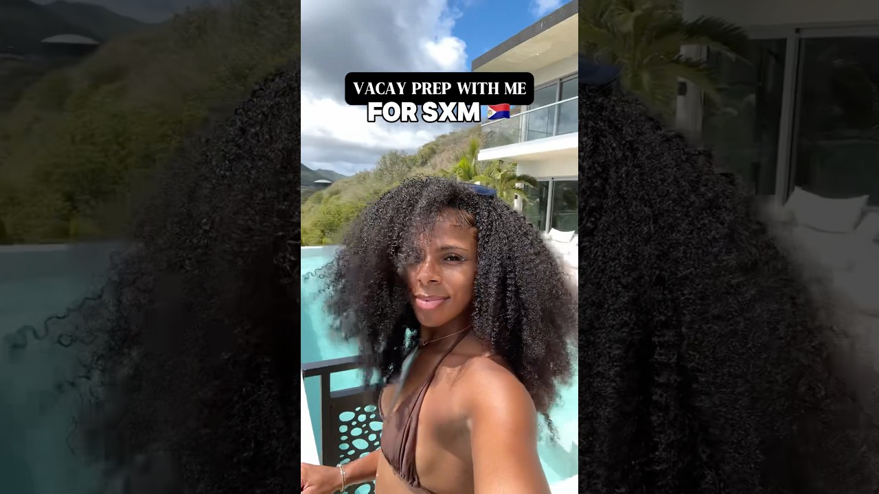 A wig on vacation?! #naturalhairjourney #type4hair #vacayprep #naildesigns #halfwig #protectivestyle