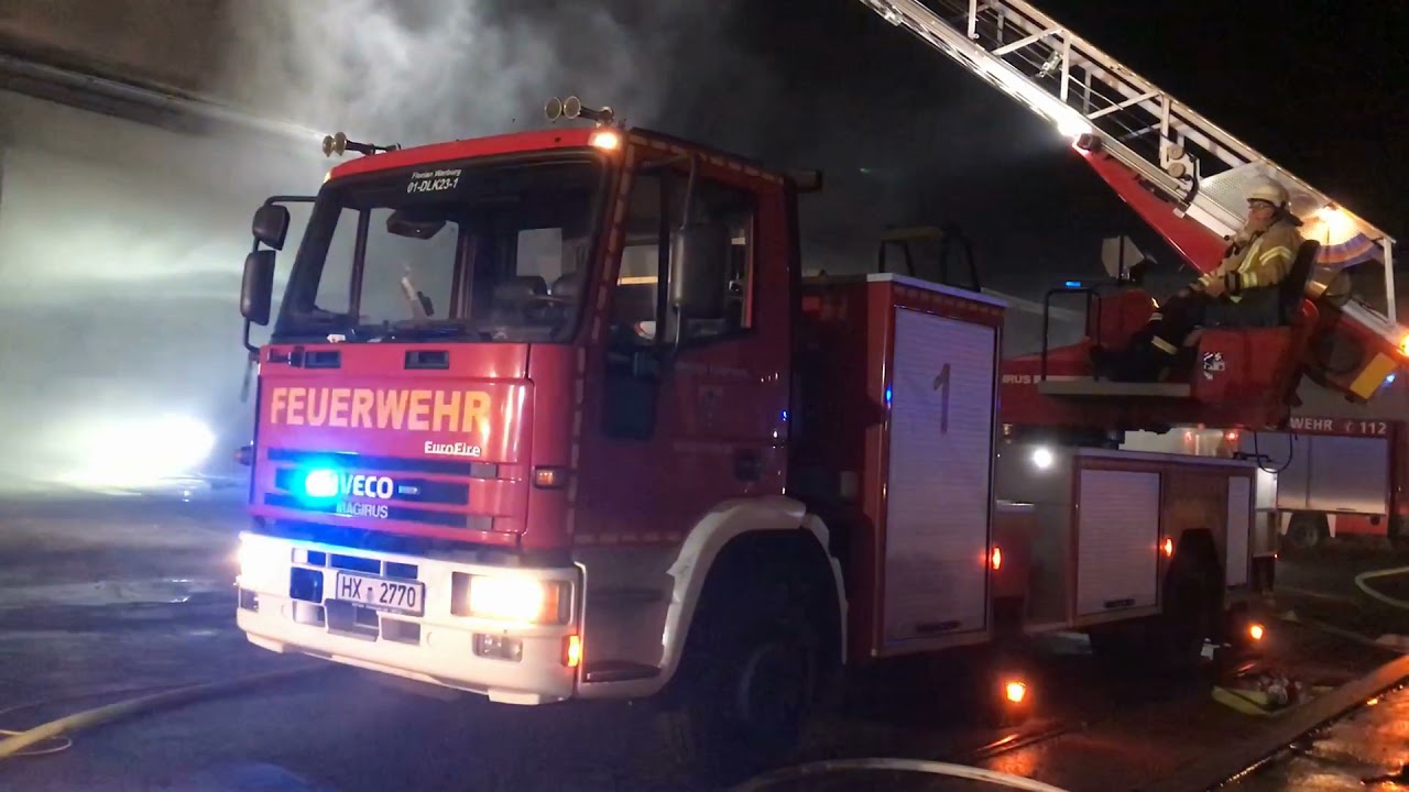 Großbrand am alten Kornhaus in Warburg