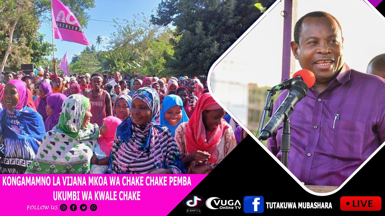 #LIVE 🔴KONGAMANO LA VIJANA MKOA WA CHAKE CHAKE PEMBA MGENI RASMI Mhe #OTHMAN #MASOD #OMO #ACT #PEMBA