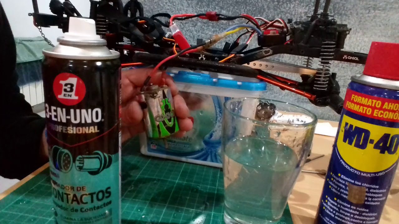 limpieza de motor brushed crawler rc