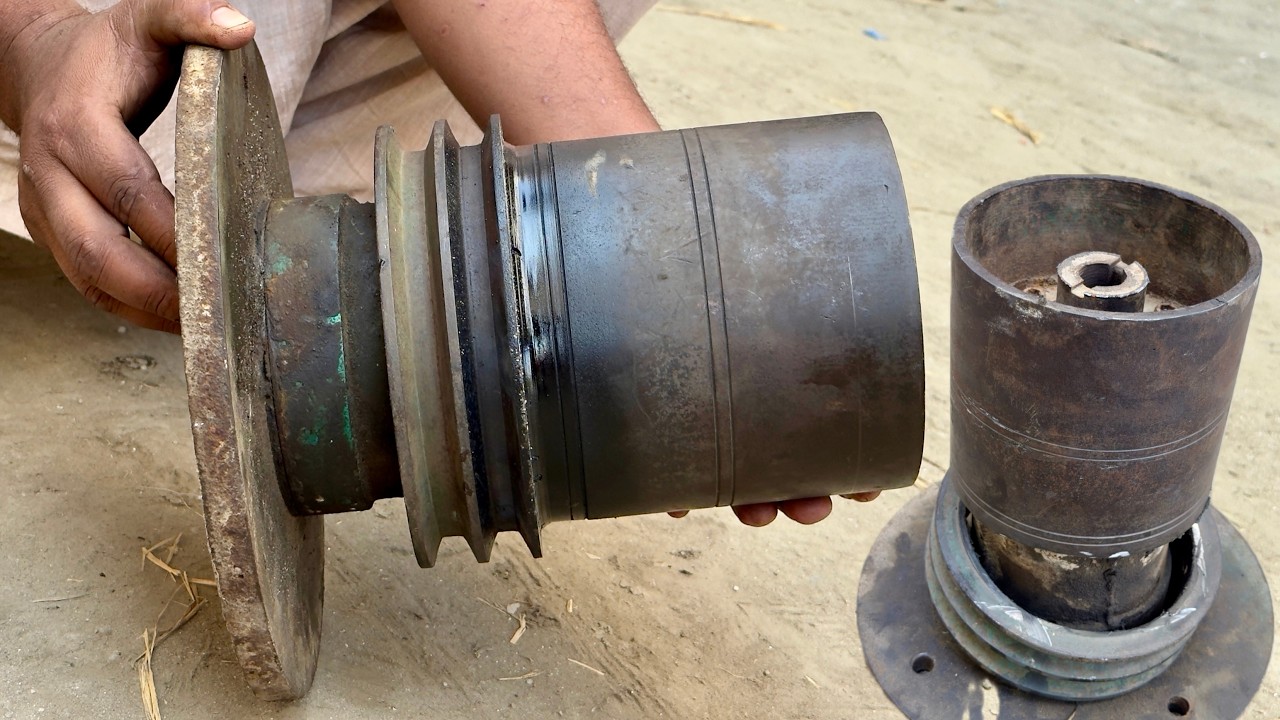 From Junk to Beast – Broken Turbine Pulley Hub Reborn Stronger Than Before!