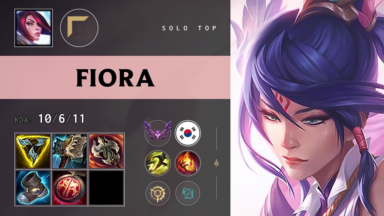 Fiora Top vs Maokai - KR Master Patch 26.14