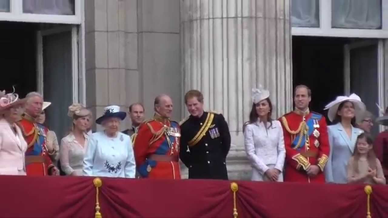 THE QUEEN TROOPING THE COLOUR  JUNE 14 2014  FULL HD