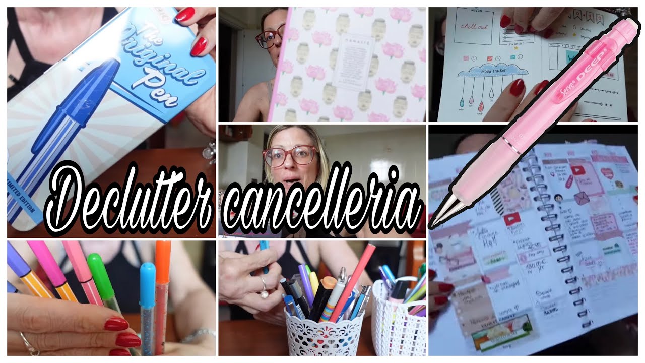 COLLEZIONE CARTOPAZZOSA  E DECLUTTERING CANCELLERIA! Sono matta da legare 🤦‍♀️