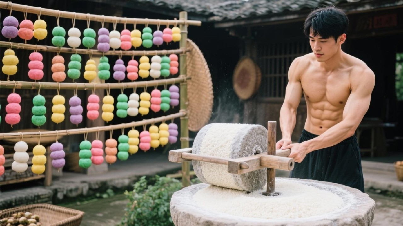 Colorful Sweet Rice Balls: Soft, Smooth, And Delicious With The Heartwarming Taste Of Home!