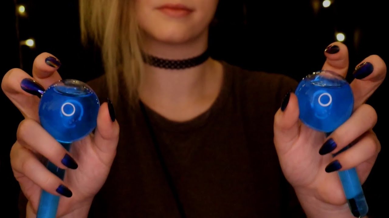 ASMR | slow rhythmic glass tapping & rain - no talking