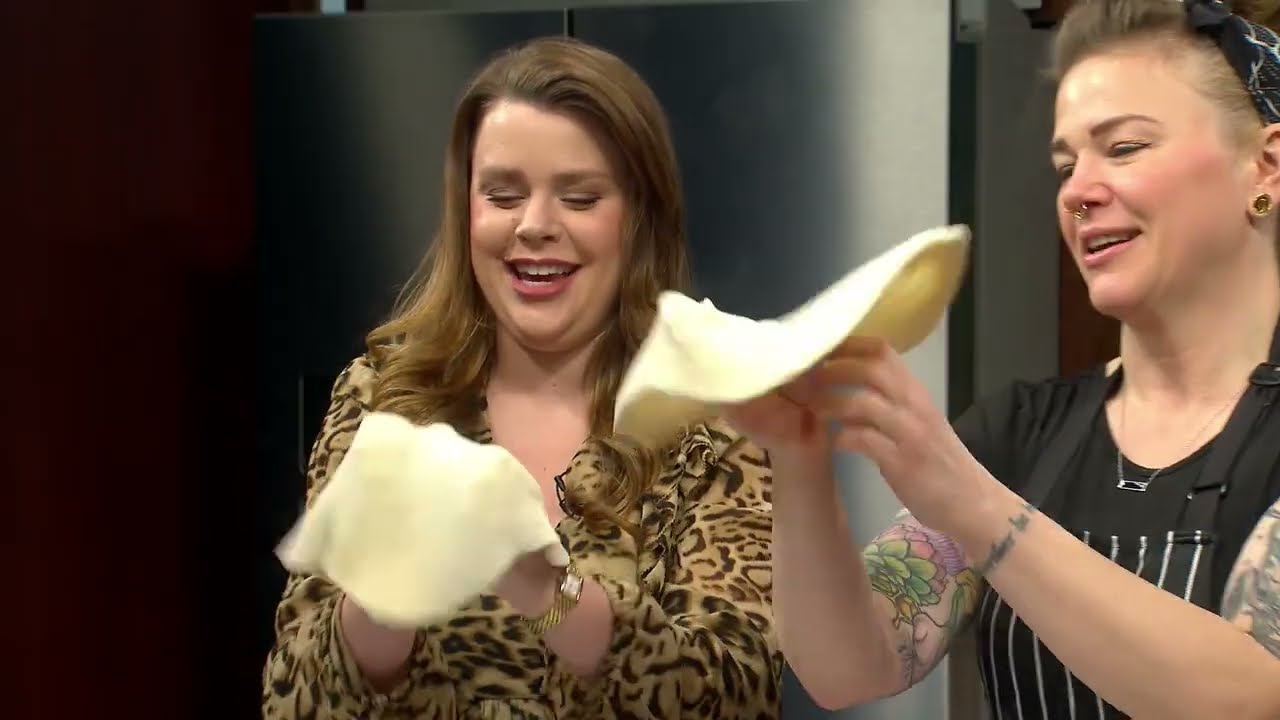 Katie Cook Teaches How to Throw Pizza Dough Like a Pro