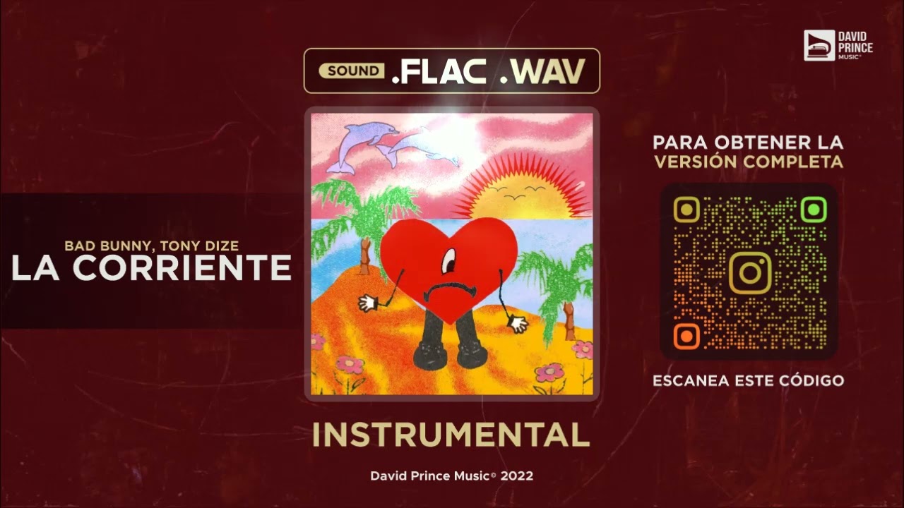 Bad Bunny (ft. Tony Dize) - La Corriente 🎶 INSTRUMENTAL (By David Prince Music)