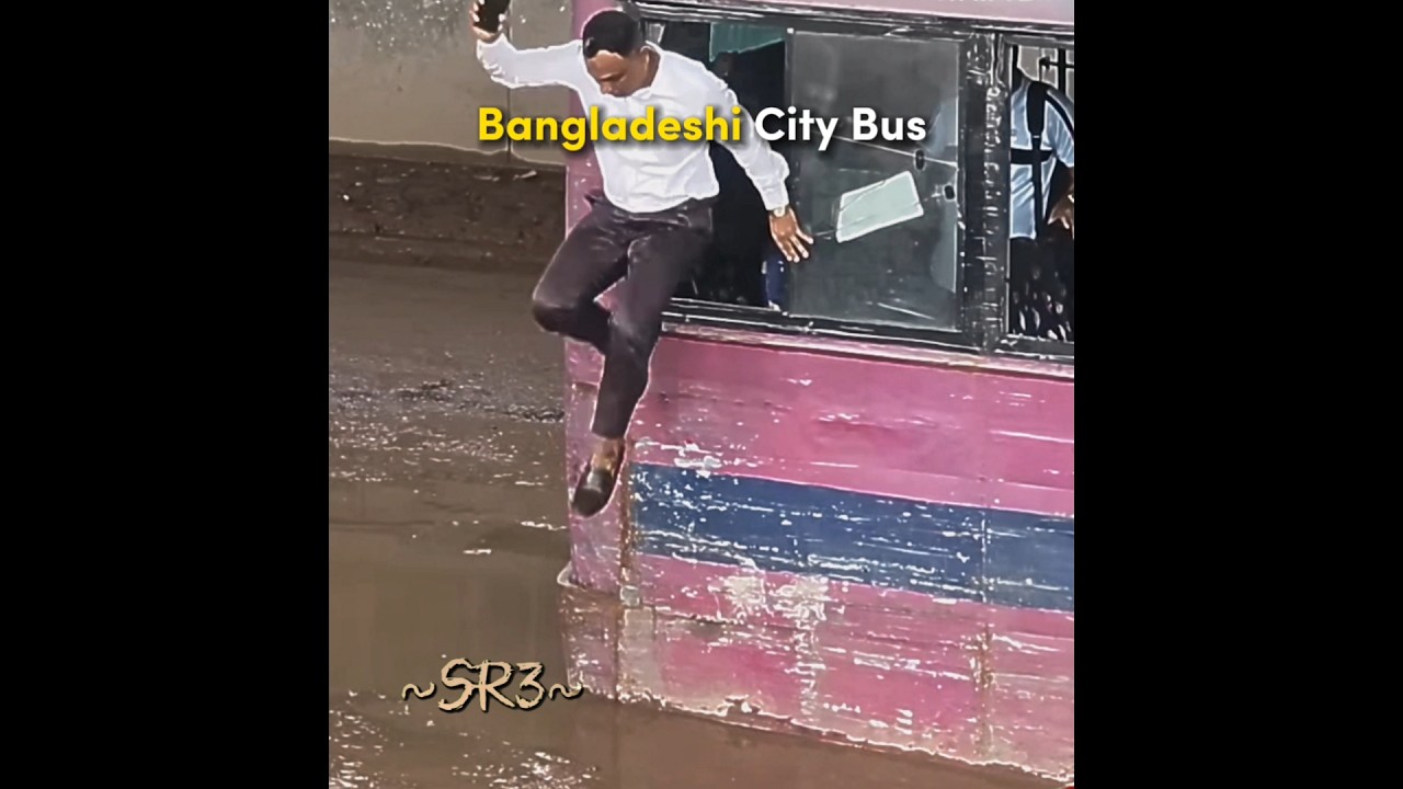 Bangladeshi City Bus 🤯☠️ #bangladesh #bus